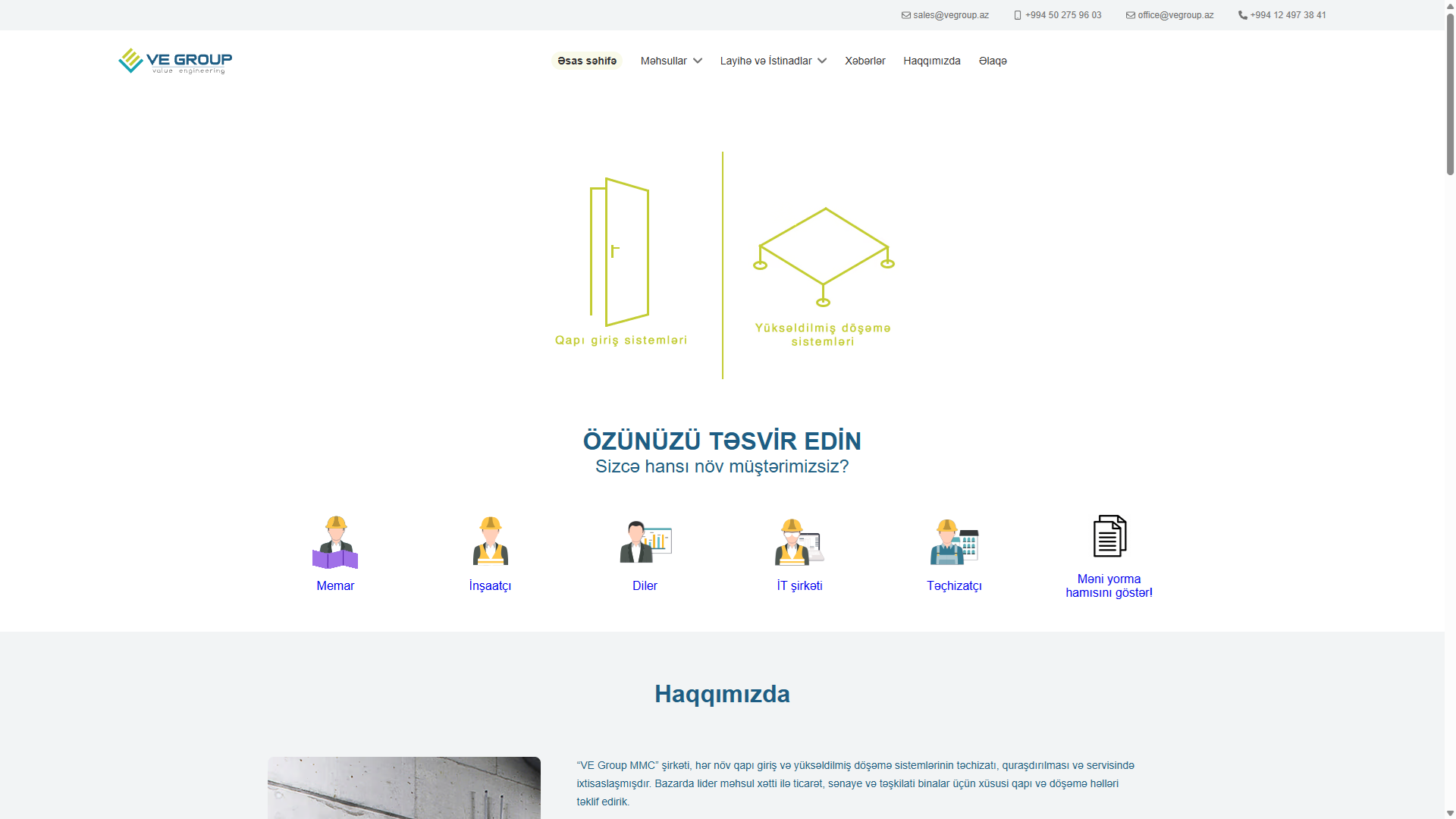 6 Distribusiya şirkəti üçün fərdi CRM saytının ekran görüntüsü